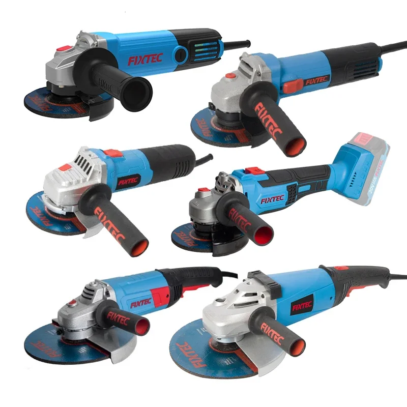 

# Hot Sales For FIXTEC 100mm/115mm/125mm/180mm/230mm 4 Inch 4-1/2 Inch 5inch Cordless Electric Angle Grinders From China