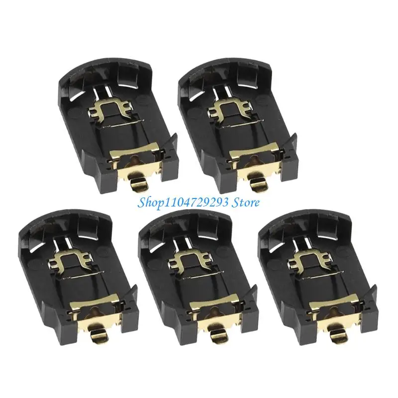CR2025 3V Cell Mount CR2032 Battery Holder ABS Metal Base Container Box Secure Connection For Remote Calculators 