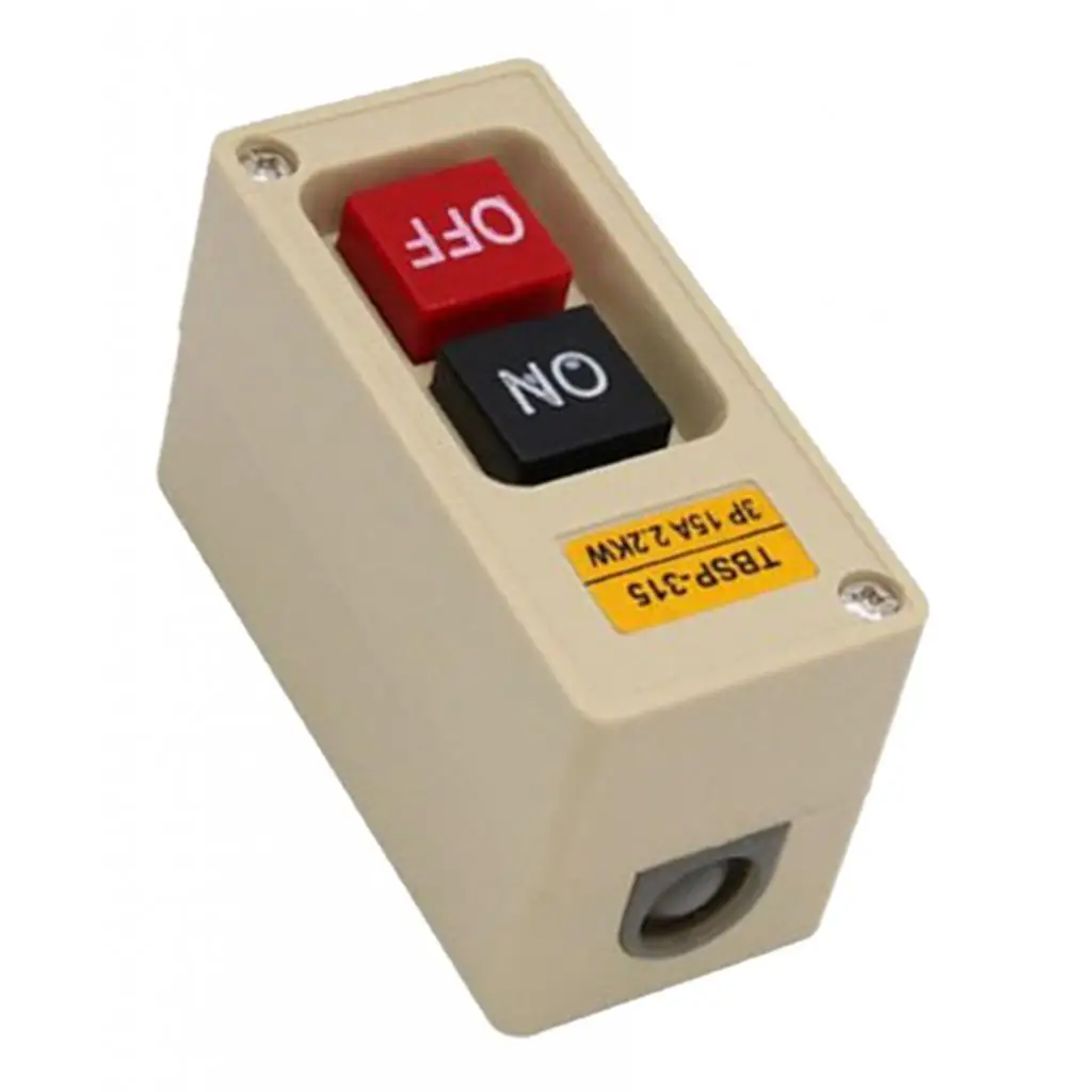 TBSP-315 Push Button Switch on Off Direct Motor Control ABS Material for Mechanical Device Application