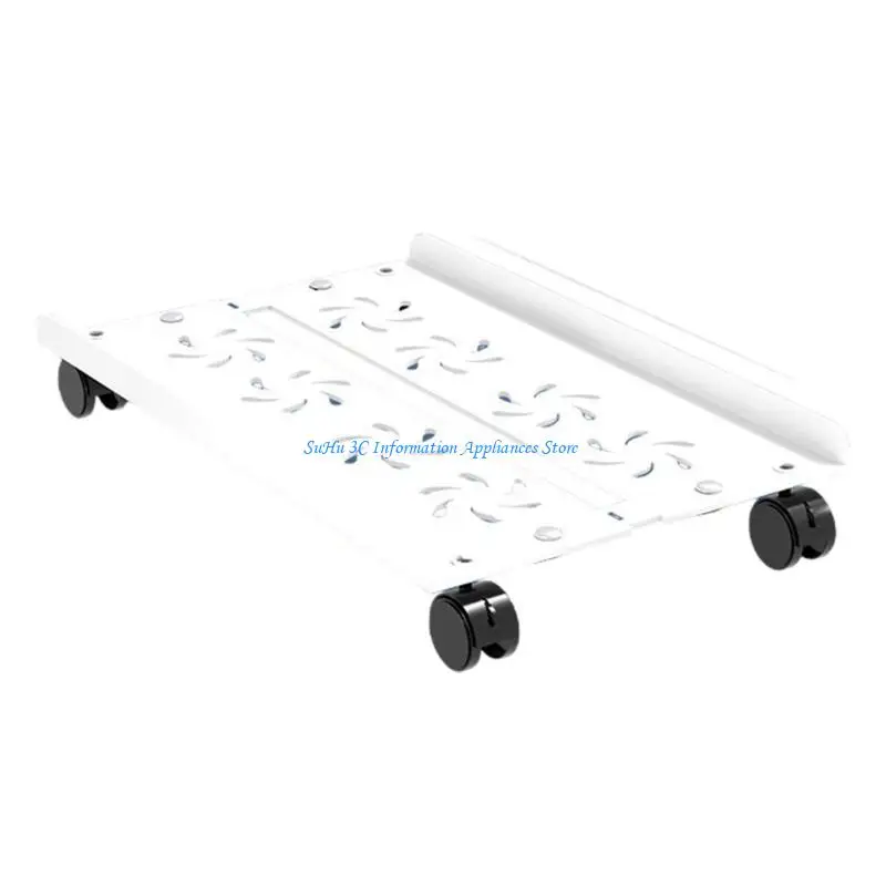  Adjustable Mobile CPU Stand Ventilated Computer Tower Stand PC Tower Stand with 4 Wheel Fit for PC,Under Desk Holder
