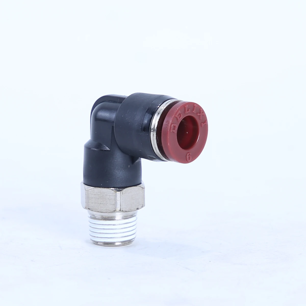 Gas source gas gas pipe right angle bend through external thread quick plug joint PL6 8 10 12 1/8 1/4 1/2 3/8 M5