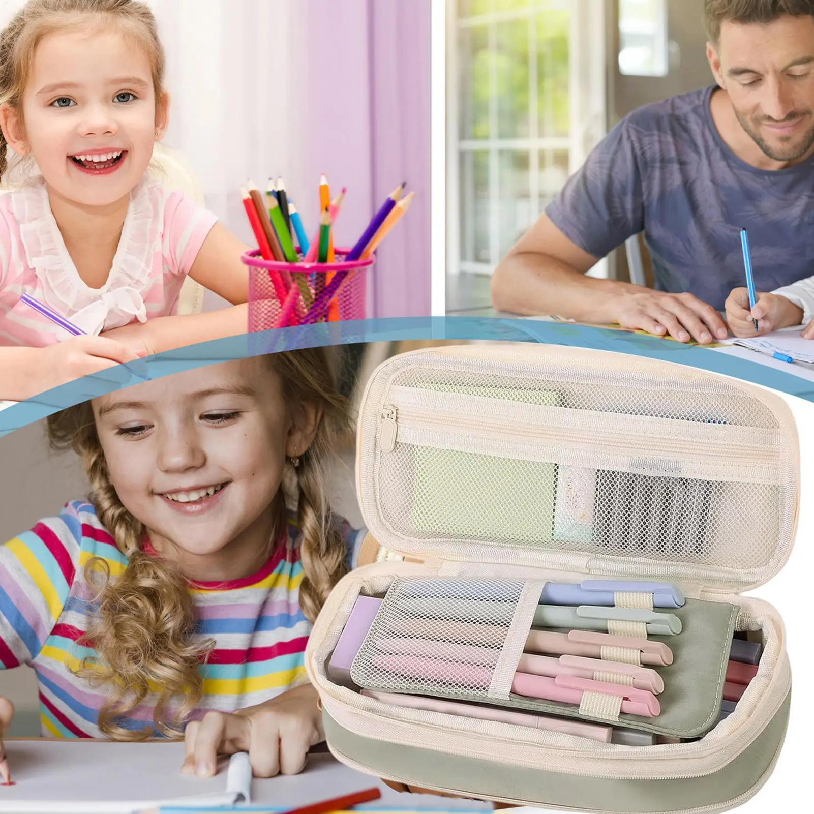 

Пенал, эстетические черные гелевые ручки, ластики, блокнот, милый набор канцелярских принадлежностей для письма, пенал для студентов, женщин и девочек