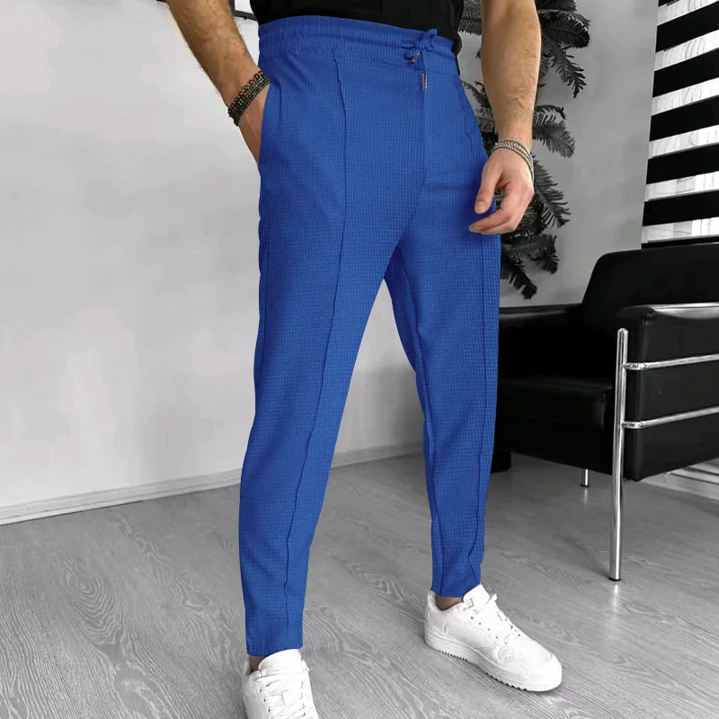 2024 Amazon Sommer neue Herren europäische und amerikanische unabhängige Station Kordel zug Sport Freizeit hose für Männer – Detail 11