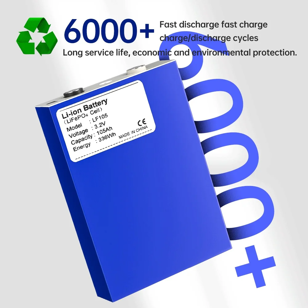 3.2V 100Ah LiFePO4 High-Rate Cell – 3C Continuous Discharge, for Golf Cart & EV Traction Battery Packs