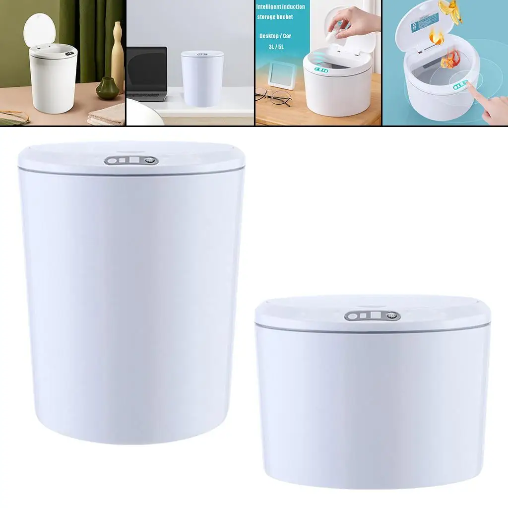 

Automatic Sensor Waste Bin Household Infrared Garbage Bin for Bathroom Home