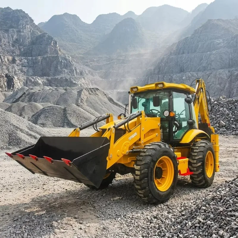 Powerful Heavy Duty Backhoe Loader Loader Backhoe 4WD with Attachment for Large Project Work Use Site Project Work