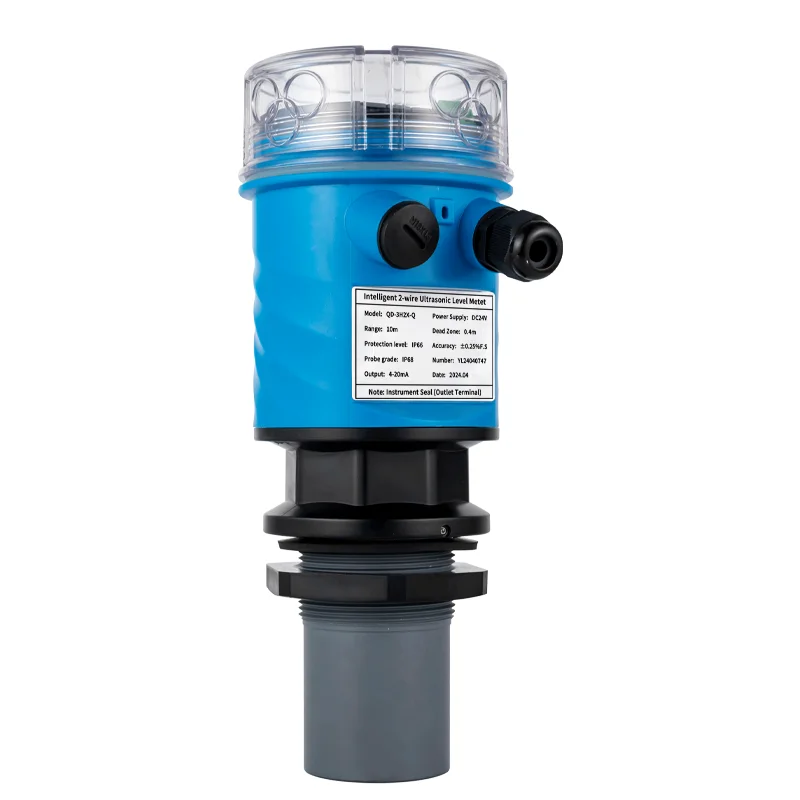 Medidor de nivel ultrasónico, Sensor de nivel de relé para tanque de agua y aceite, 0-5m, 4-20Ma, RS485, 0-10m, 0-15m, 0-20m