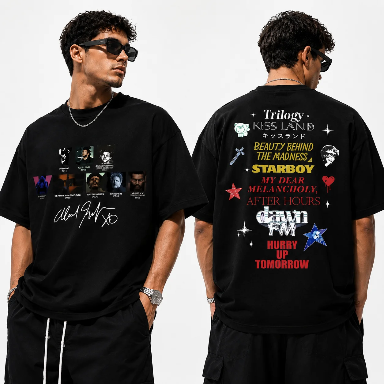2026 Limited Edition Merch T-Shirt for The Weeknd Hurry Up Tomorrow Album, Unisex Hip Hop Neutral Streetwear Top T-shirt