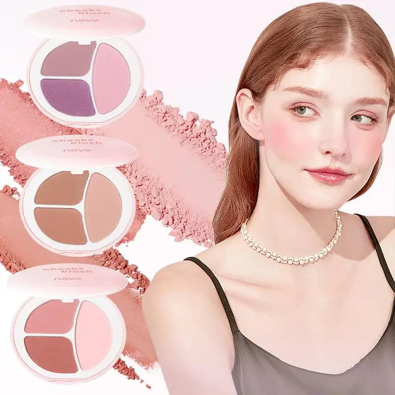 أحمر خدود الخد، يدوم طويلاً دون تلاشى، ظلال عيون، ملمس خفيف، لمسة ناعمة، سهل المزج، يعزز مكياج الوجه #1