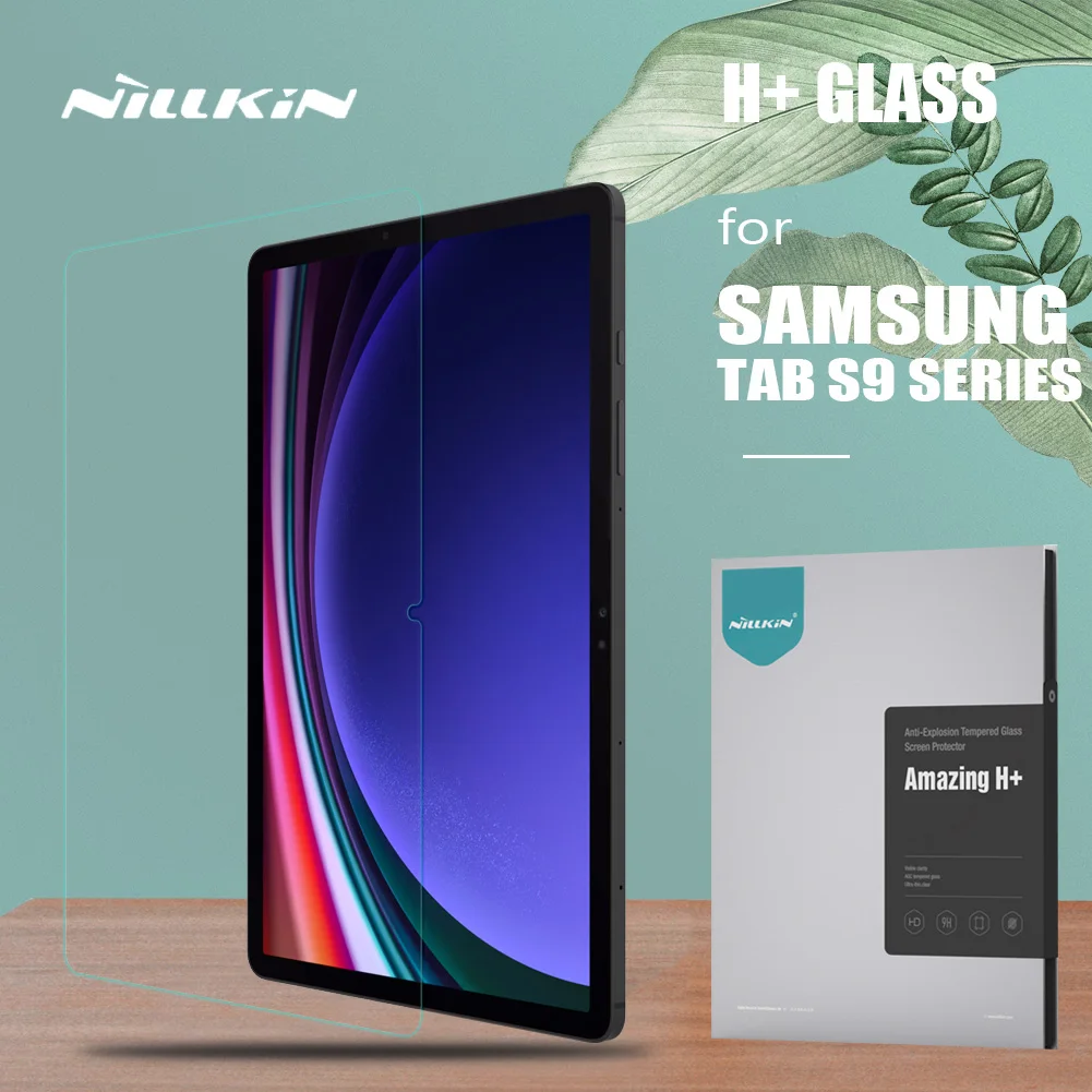 Nillkin For Samsung Galaxy Tab S9 Plus S9 FE Glass H+ Screen Protector Impact Resistant for Samsung Tab S9 Ultra Tempered Glass