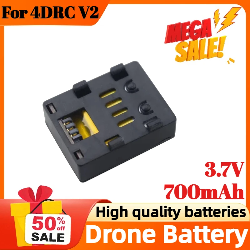 

3.7V 700mAh For 4DRC V2 Mini Four Helicopter Accessories Parts Rechargeable Battery Lipo Drone Battery Replacement