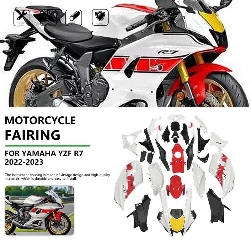 

Motorcycle Shell Fairing for YAMAHA YZFR7 2022 2023 High Quality ABS Injection YZF-R7 YZF R7 22 23 Protective Cover Fairings Set