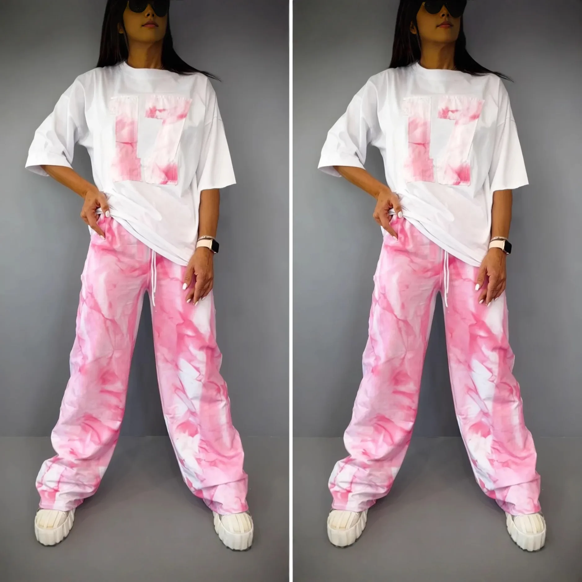 2피스 여성 세트 다시키 아프리카 의류 여름 가을 2026 패션 반팔 상의와 바지 세트 파티 여성용 매칭 세트