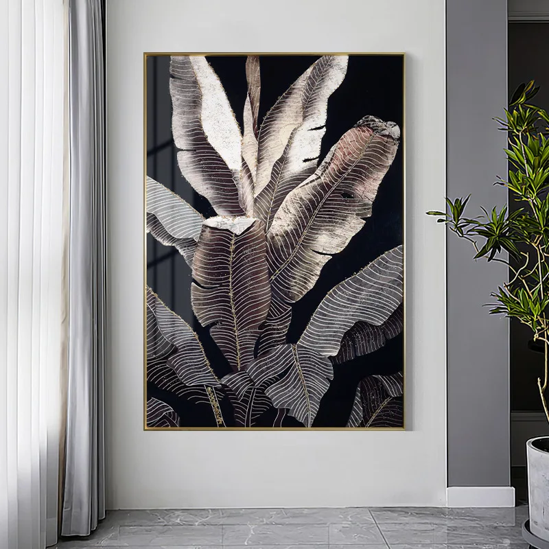 offres-speciales-decor-a-la-maison-peinture-et-mur-art-plantes-feuille-sure-cristal-porcelaine-peinture-decorative-peinture