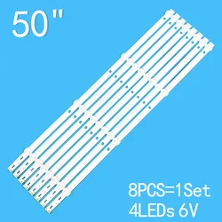 LED Backlight strip For Philips 50'' TV 50PFS4012 50PFS4012/12 4708-K50WDC-A2113N01 K500WDK3 K500WDC2 SVK500AL1_WICOP_4LED