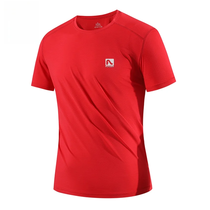 

Мужская футболка Flylow ort Sve Ice Silk Qui Dry Moisture ng Fitn Training Running Summer ow Clothing
