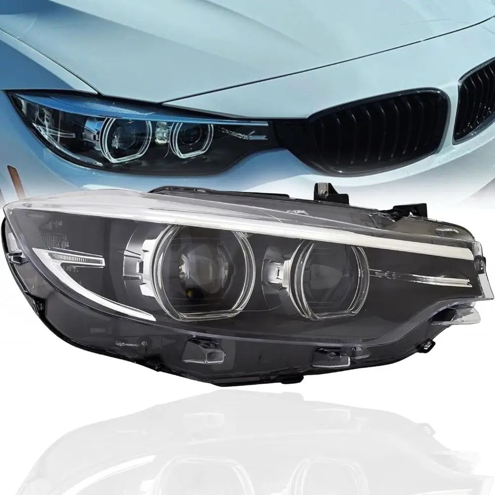 

Замена или комплект светодиодных фар для BMW 430i 440i M4 Gran Coupe 2018-2020 годов выпуска, правая пассажирская сторона, с лампой, DOT/SAE 63117478156 BM2519182