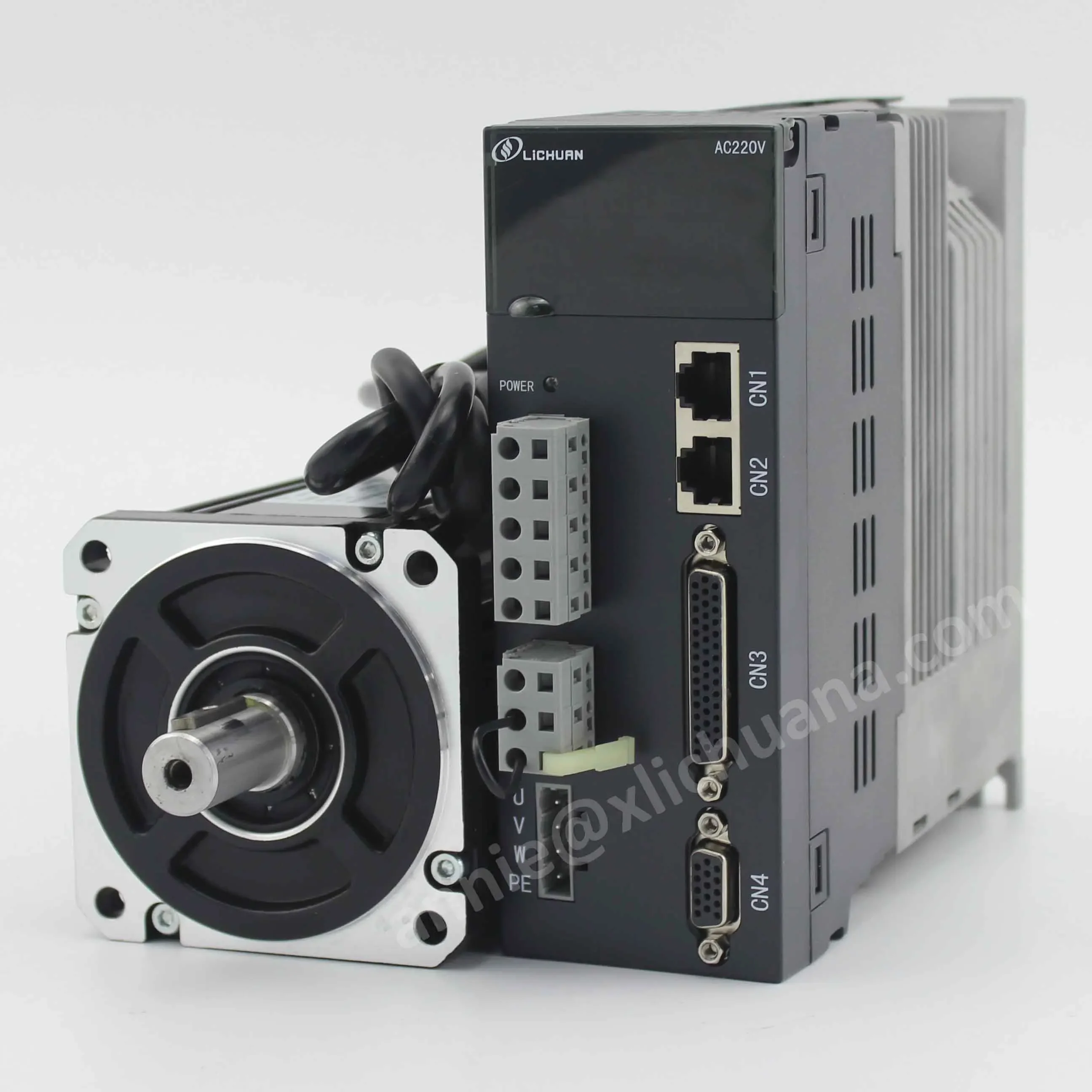 AC Servo Motor 1KW 4Nm 80M04025+A4 AC220v Flange 80mm 2500rpm Cnc Servo Motor Drive Kit 50-60Hz Cnc Servos