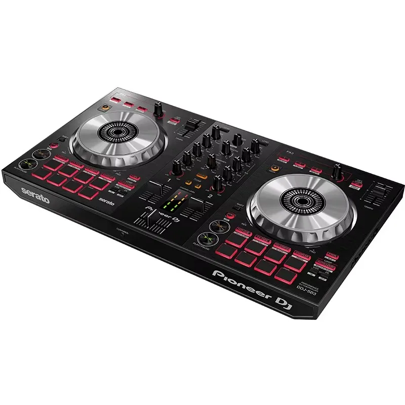 جهاز التحكم بالمعدات الصوتية Pioneer DDJ-SB3 Rekordbox DJ ذو التأثير المعدني لـ DJ الاحترافي