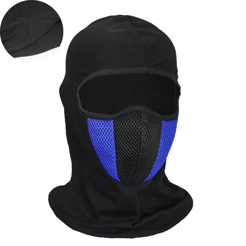 Breathable Balaclava รถจักรยานยนต์ Seluruh Wajah หน้ากาก Skullies หมวก Motocross มอเตอร์ไซค์หมวกนิรภัย Moto ขี่คอ Face Hood Moto หน้ากาก