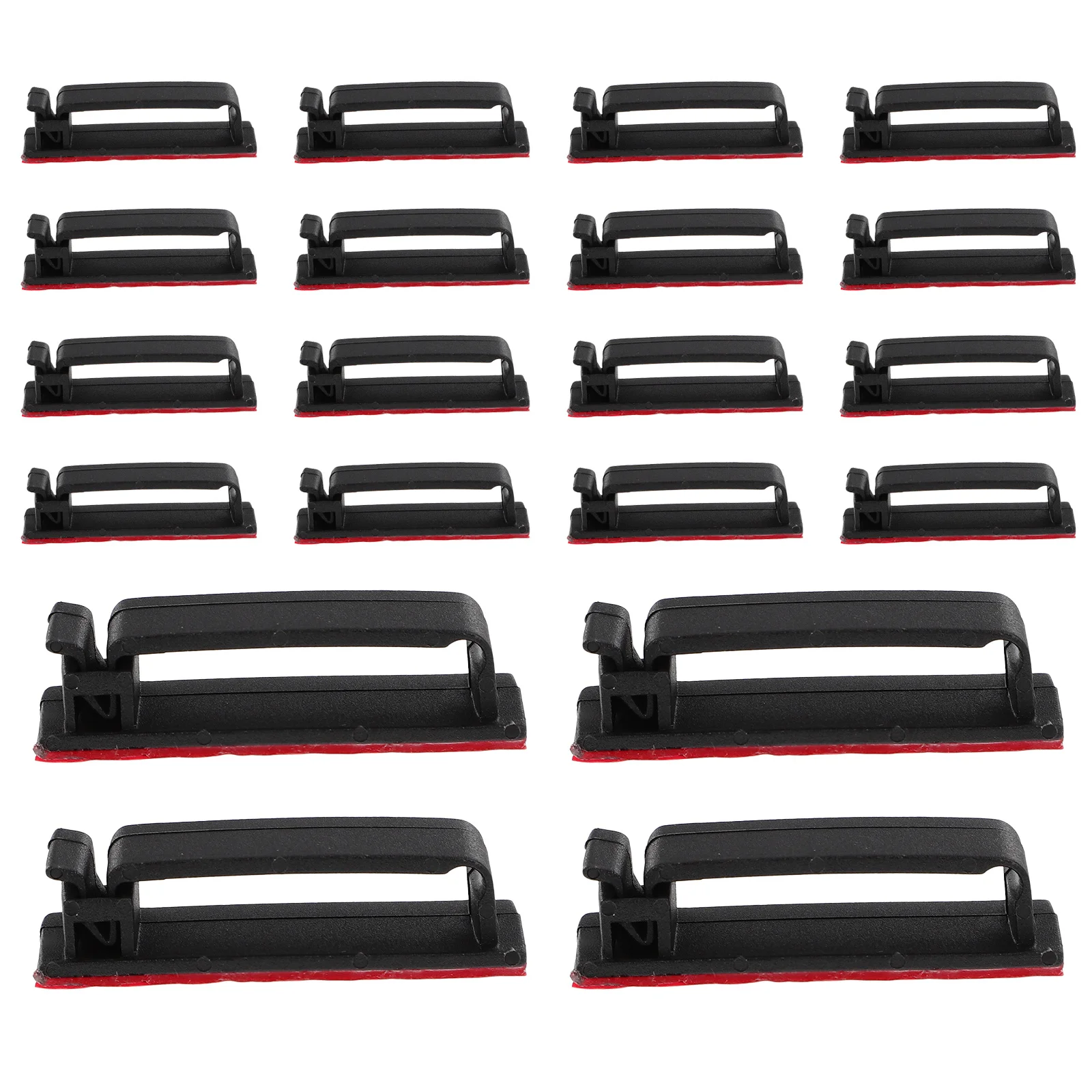 

25Pcs Cable Fix Clips Adhesive Wire Holder Clips Wall Cord Organizer Clamp for Cable Management and Wire Fixing