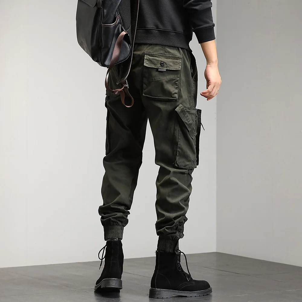 Single Road Mens Cargo Pants Men 2023 Techwear Baggy Button Hip Hop Fashion Joggers Male Trousers Streetwear Casual Pants Men