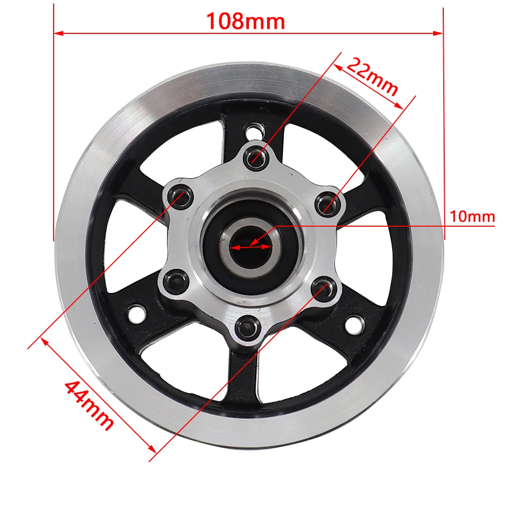 Alumnium Alloy 8 inch Split Wheel Rims Hub With Disc Brake Hole For 8inch 200x50 Pneumatic Tyre Tire Electric Scooter Mini Bike