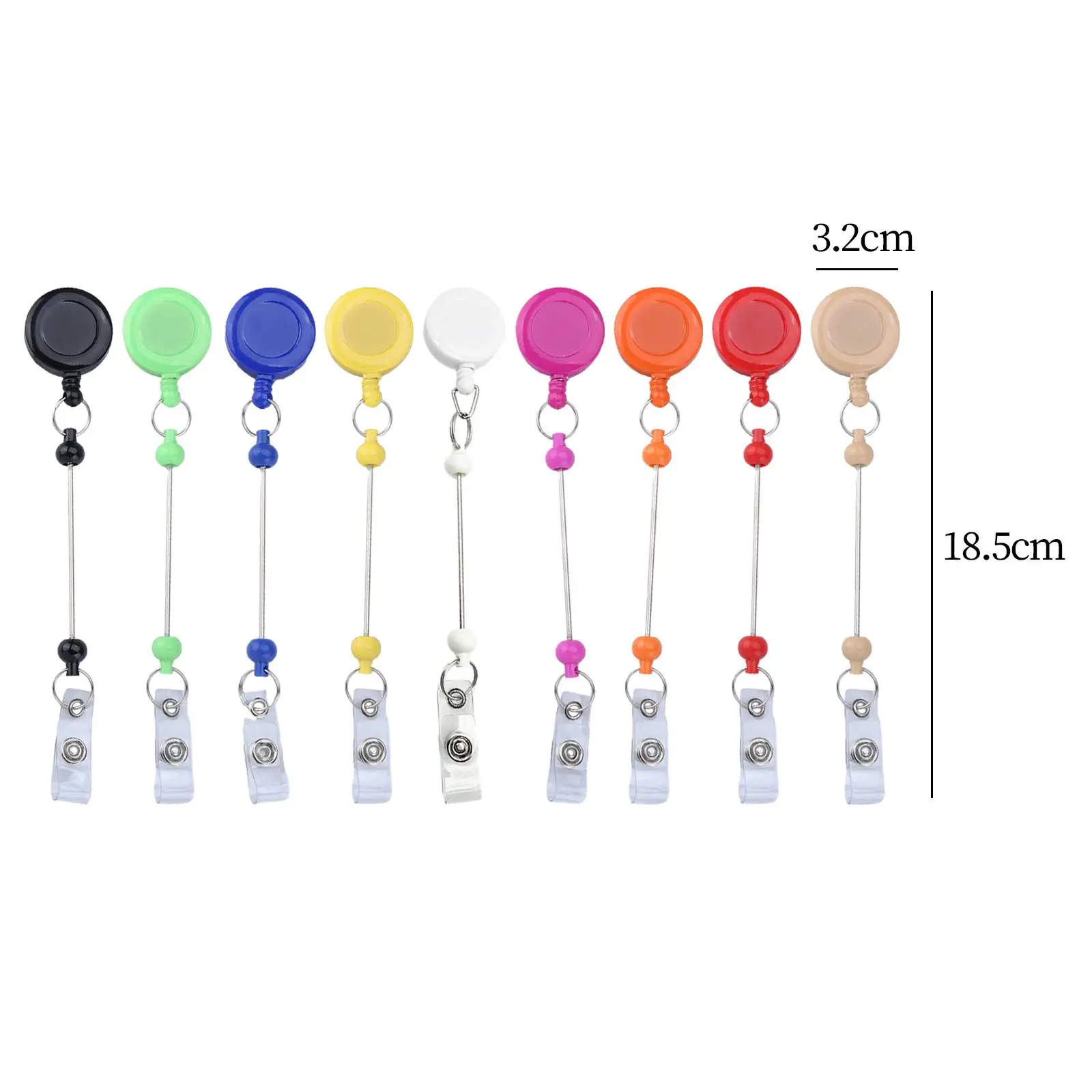 男性と女性のための格納式バッジホルダー、看護、週ギフト、ID名ホルダー、医師、オフィスワーカー、工場ワーカー、9個