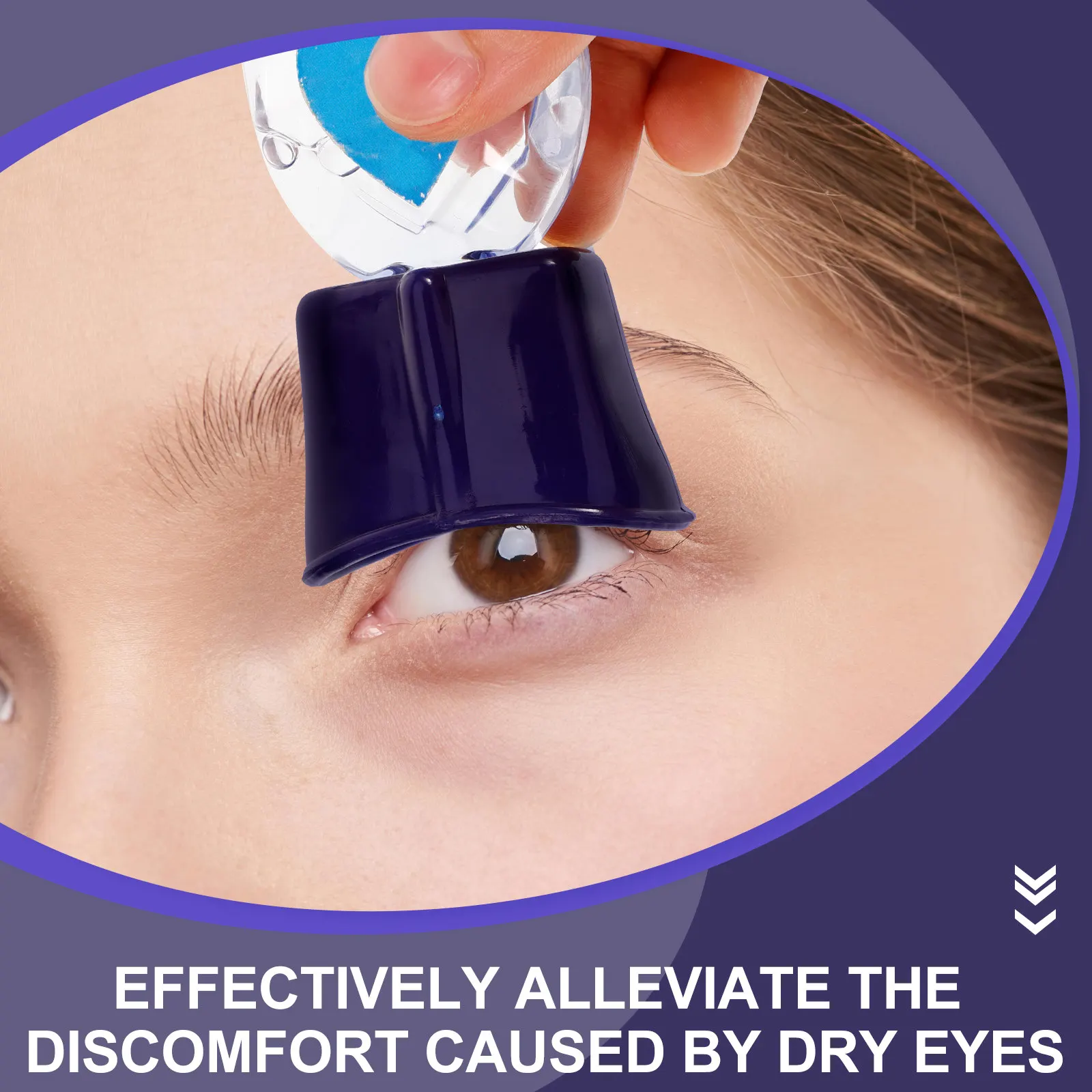 Outil de guidage pour les gouttes oculaires, dispositif portable pour les personnes âgées et les enfants, applicateur de gouttes liquides hygiénique et réutilisable.