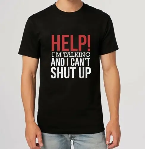 Help I'm Talking Funny Design Gift Idea Premium Tee T-Shirt S-5XL