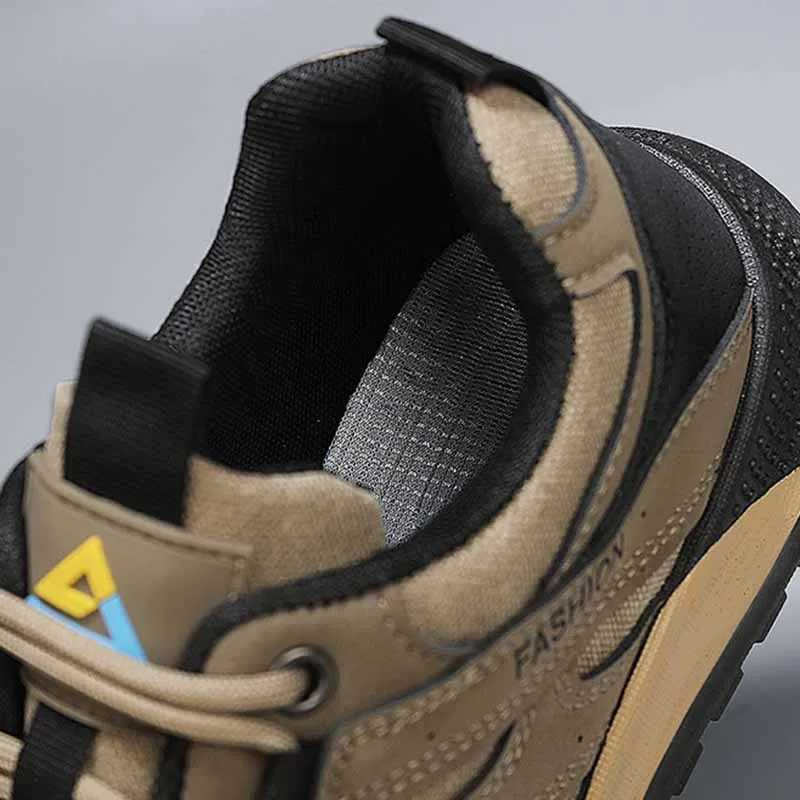 Oulylan Tooling Scarpe da uomo Suola spessa Scarpe da trekking all'aperto da uomo Scarpe sportive casual di grandi dimensioni 39-44 Antiscivolo Resistente all'usura
