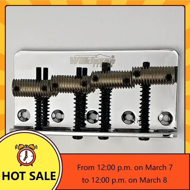 QX Music Store----Brand New-Wilkinson WOB41 WOB41T Precision Jazz Bass Four 4 Strings Electric Bass Bridge With Brass Saddles