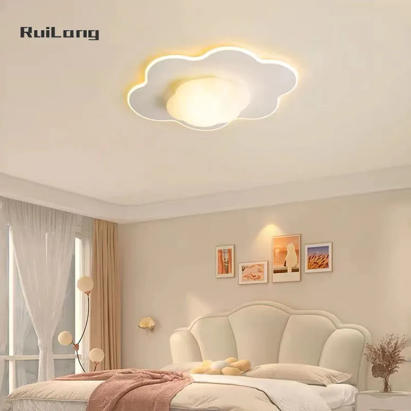 Baby Room Ceiling Light Cloud Cotton Shape Nursery Decor White Clouds Lamp Ceiling Chandelier Kids Room Girl Bedroom Plafondlamp