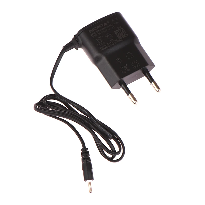 EU Plug AC Charger Wall Travel Charging Car Charger Small Pin DC2.0 2mm Charger Lead Cord For Nokia 7360 N71 6288 E72 N75 N77