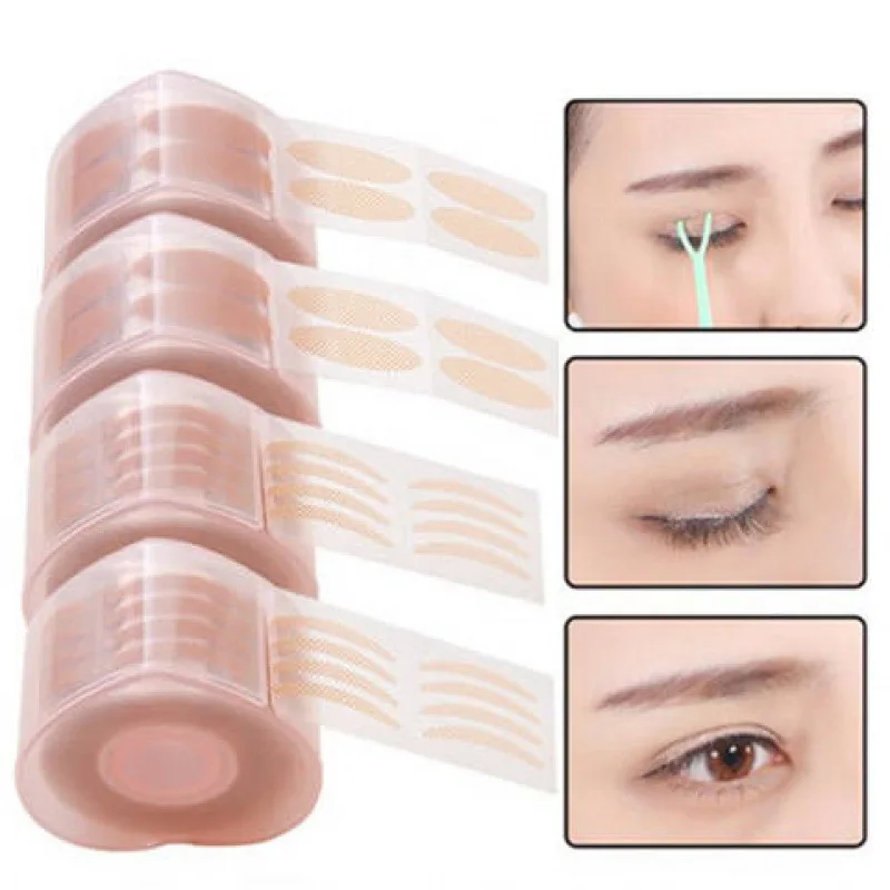 Invisível dupla dobra pálpebra adesivo, Eye Lift tiras, fita dupla, clara, cinza, ferramenta de beleza, venda quente, 360 pcs, 600pcs