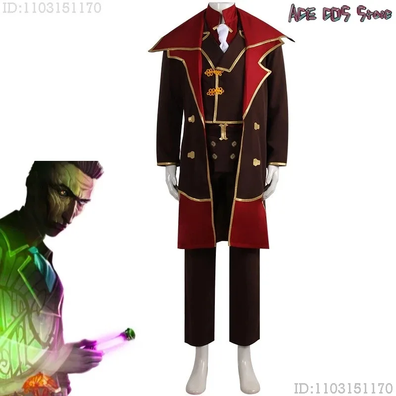 

NewArcane TV Lol Silco костюмы для косплея длинная куртка аниме униформа наряды обувь ботинки Хэллоуин карнавальный винный костюм мужской женский 2025