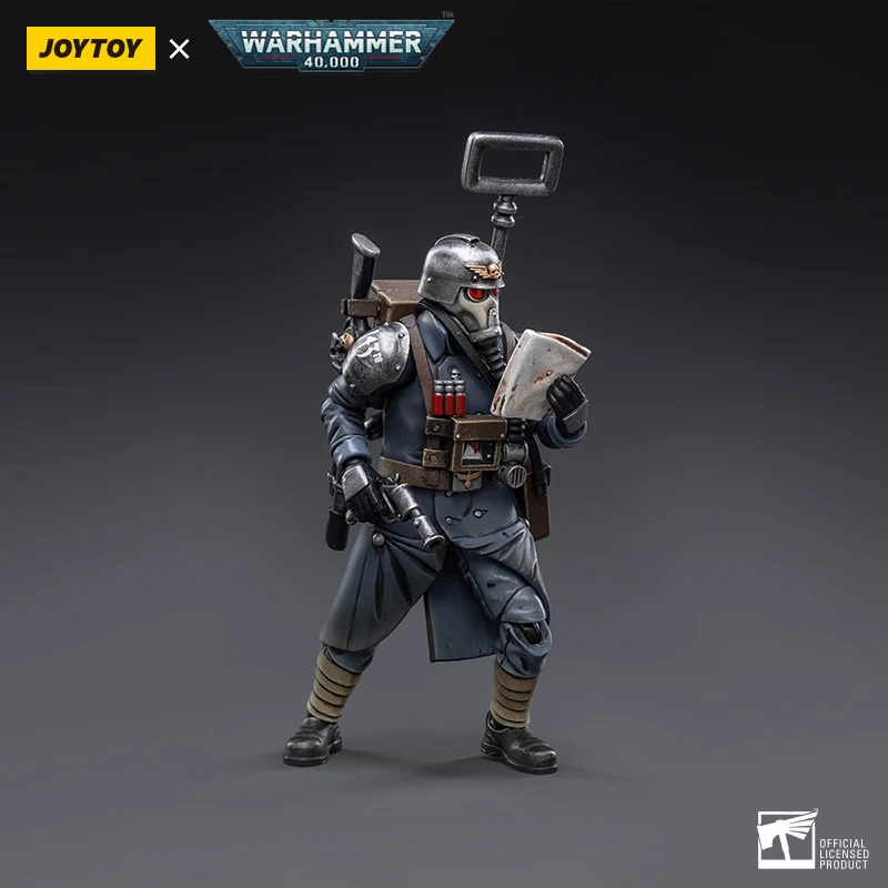 JOYTOY Warhammer 40K action figure 1/18 Astra Militarum Death Korps of Krieg Veteran Squad Guardsman Communications Specialist figures Toys