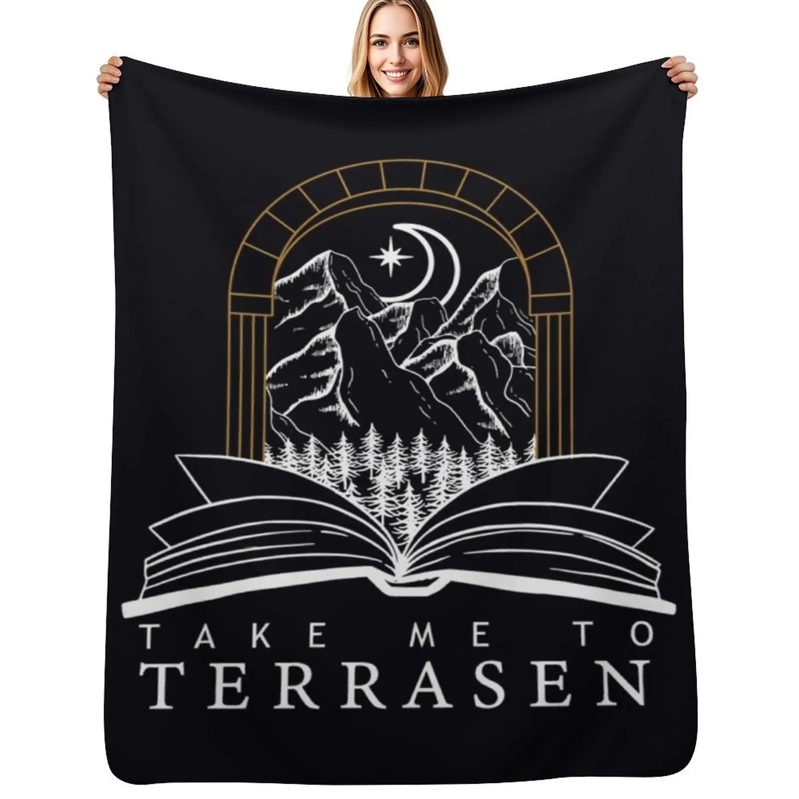 Take Me To Terrasen - Throne of Glass \t Throw Blanket Ultra Soft Flannel Fleece Blanket for All Seasons