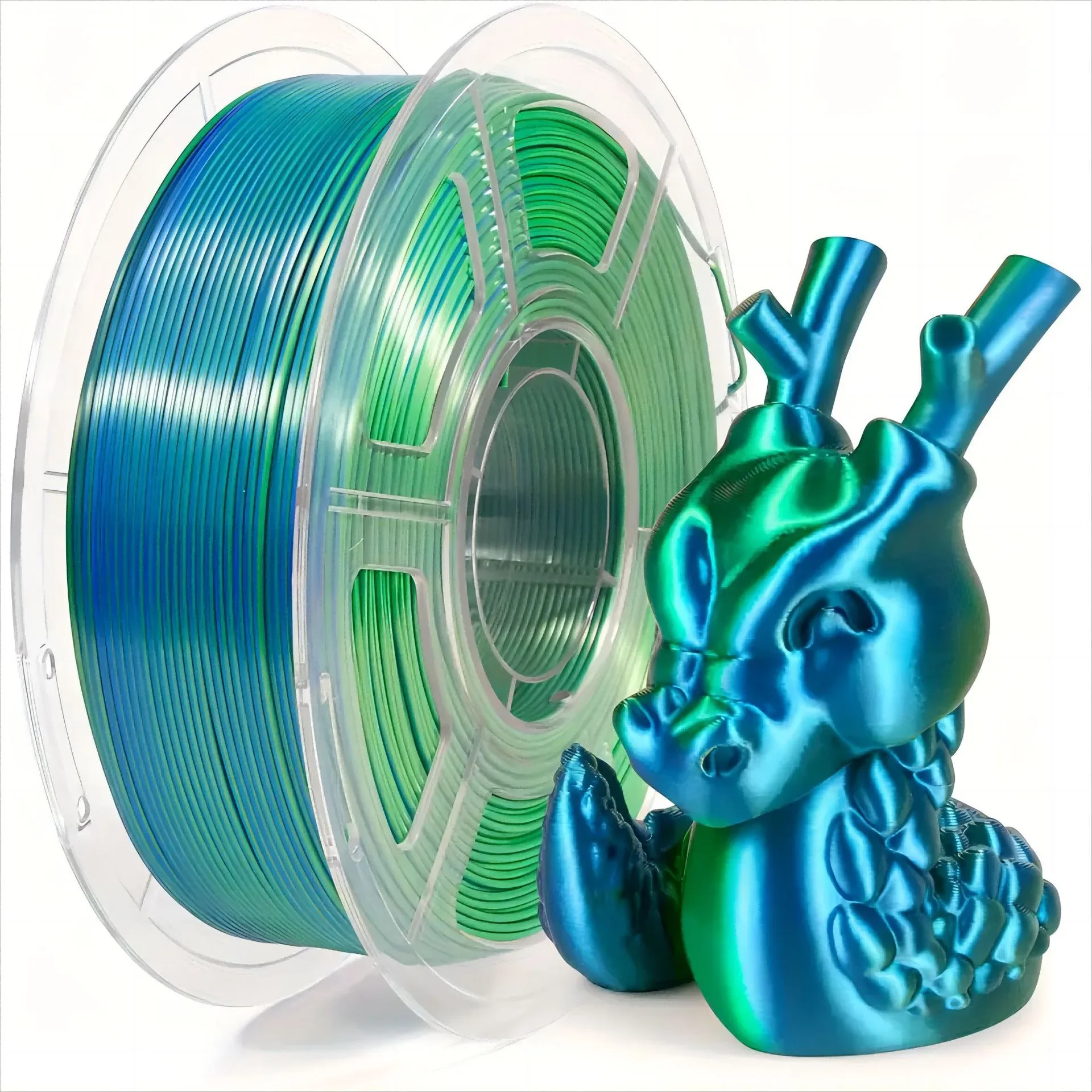 1kg 3D Printer PLA Silk Filament 1.75mm Multi-Color Silk Texture Smooth Gradient Effect Material FDM Printer Consumables