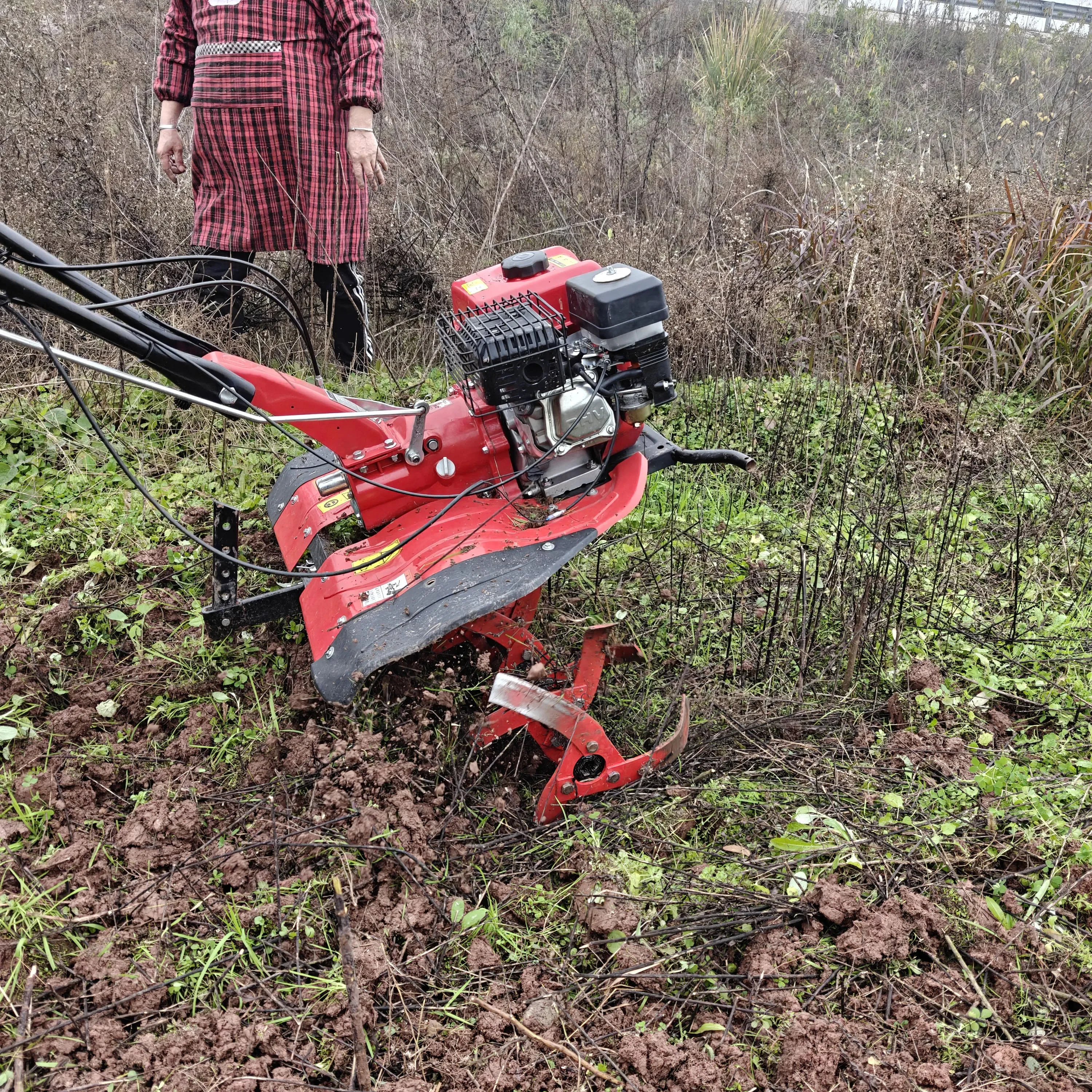 High productivity 12hp mini tiller new agricultural machinery equipment weeding function small agricultural garden industry