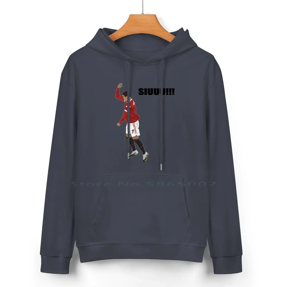 Siuuu Cotton Hoodie Sweater 24 Colors Portugal Goat Ronaldo News Mun Ronaldo With Reds Legend Ronaldos Goal Siuuuuu Ronaldo