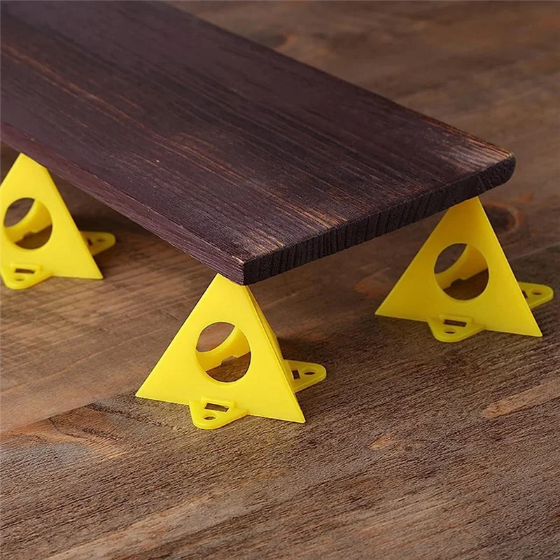 ABCA-Mini Paint Stand Triangle Paint Pads Feet For Woodworking Carpenter Paint Bracket