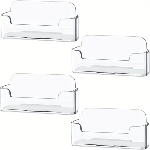 4pcs/8pcs/16pcs 명확한 플라스틱 명함 홀더, 책상 명함 스탠드에 대 한 아크릴 명함 디스플레이