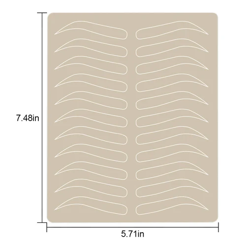 Imagen 2 del producto 20/10/5/3/1 Uds Microblading ceja tatuaje práctica piel ceja suministros de maquillaje permanente PMU ceja tatuaje entrenamiento piel