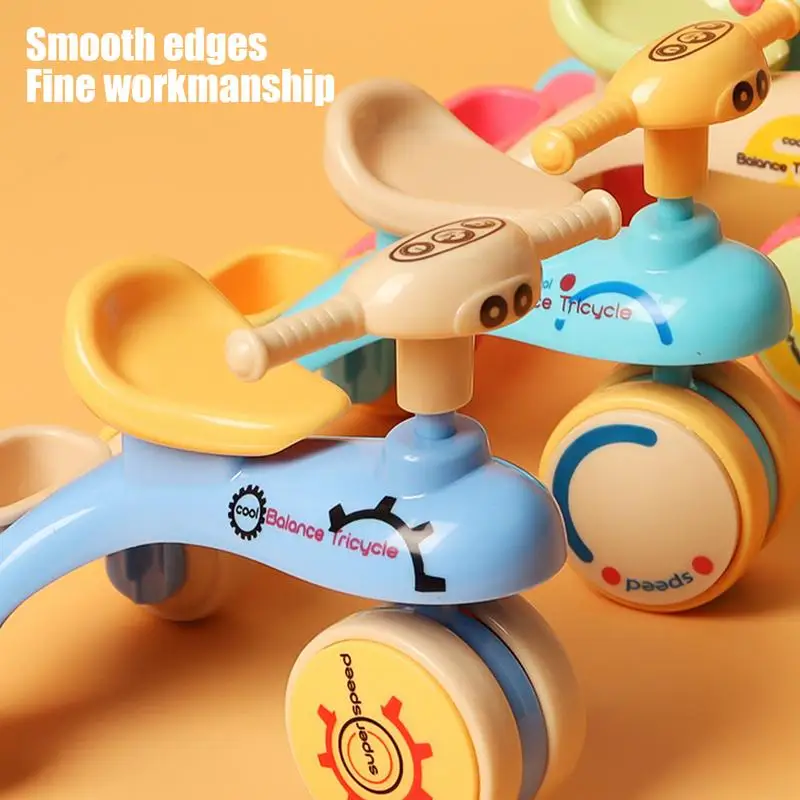 Kids Assembly Tricycle Toys Creative Inertia Tricycle Push And Go Vehicle For Toddler Fine Motor Skills Games Educational Toys