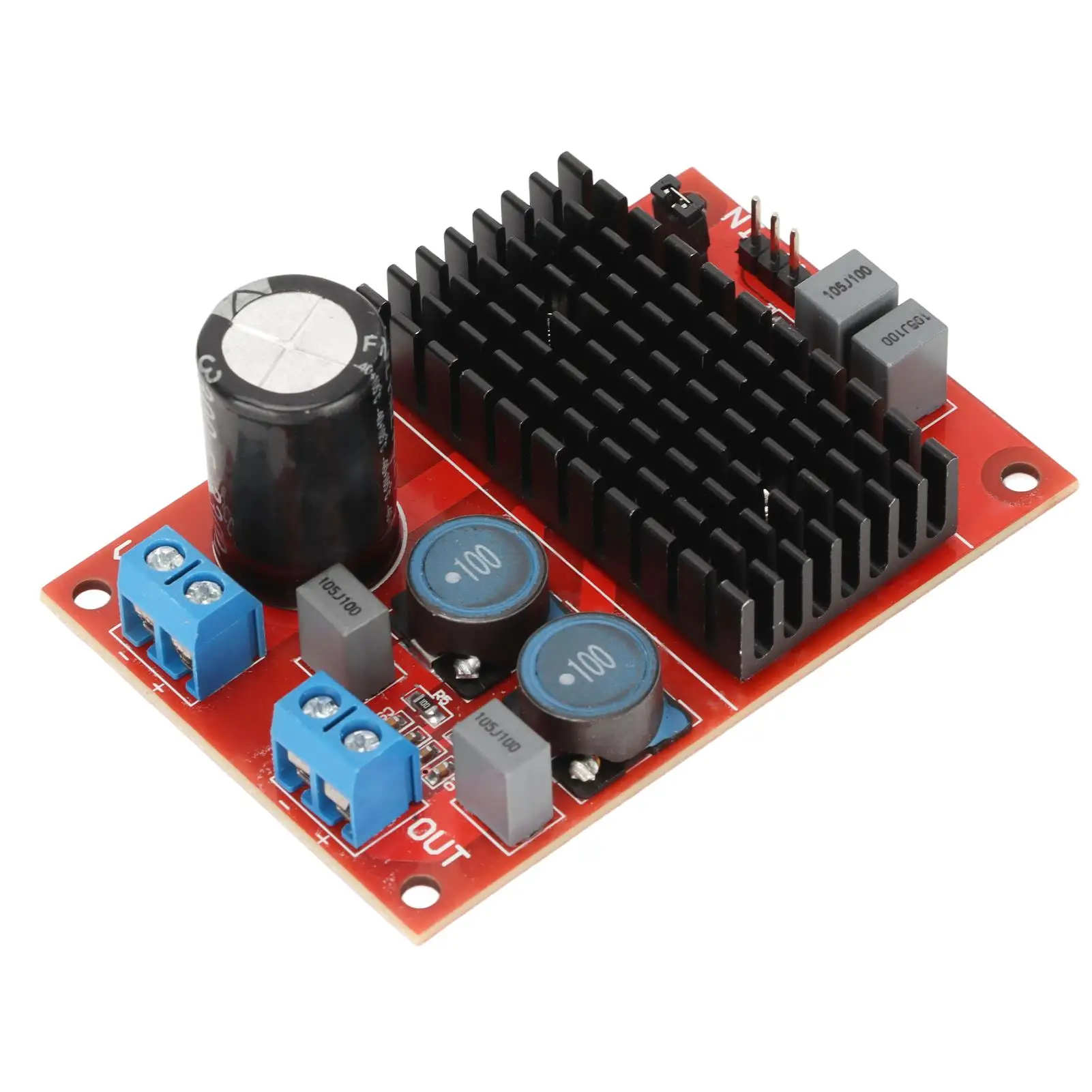 100W Single Channel Digital Amplifier Board for Speaker Sound System, 12V-24V DC Output Power Amp Module