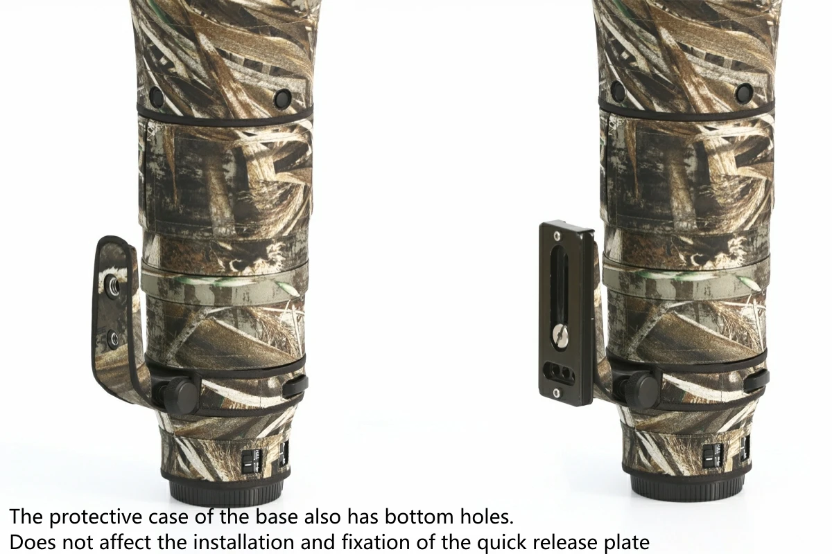 ROLANPRO Objektivmantel für Nikon Z 180–600 mm F/5,6–6,3 VR, wasserdichte Schutzhülle, Tarnung, Regenschutz, Z180–600 Pistolenhülse – Detail 31