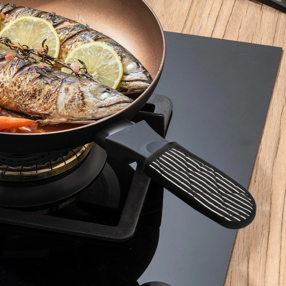 

6Pcs Anti-Scald Pot Handle Grips Non-Slip Kitchen Oven Mitts for Hot Pans and Cookware Protection Thermal Pot Protectors