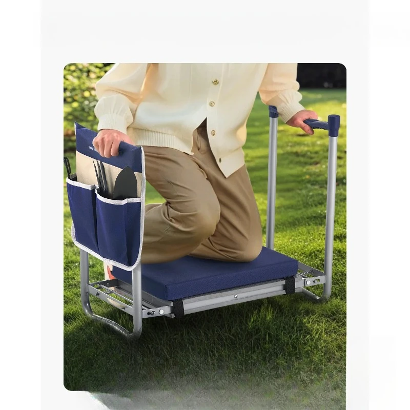 

Garden Kneeler and Seat 11in Wide Thick Kneeling Pad Heavy Duty Garden Kneeling Stool Folding Garden Seat with Tool Bag