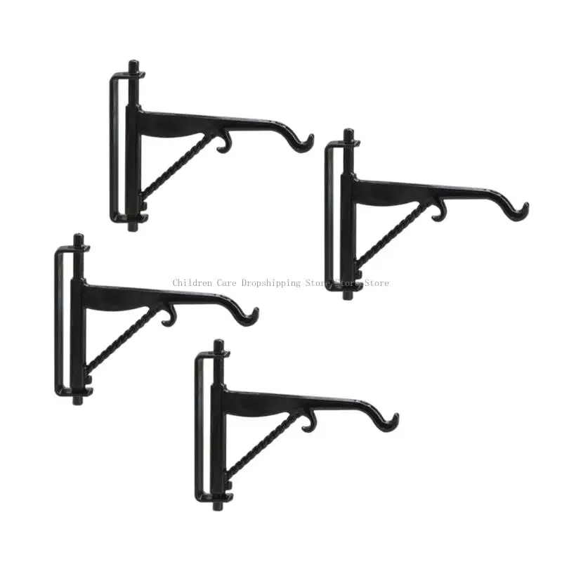 Realistisch model plantenbeugel 4 stuks metalen plantenhangers voor ambachtelijke poppenhuisproject tuinscène